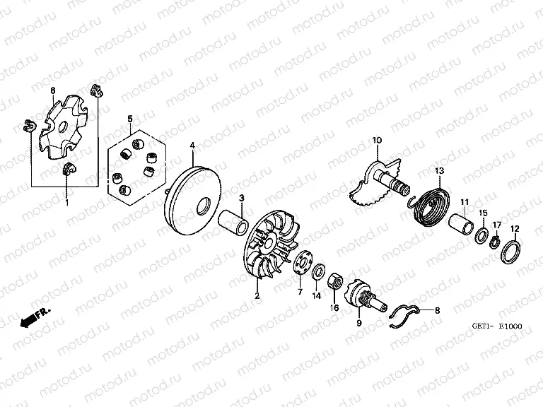 E-10 DRIVE FRONT / DRIVE SHAFT