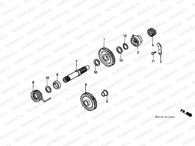 E-10 DRIVE SHAFT AXLE