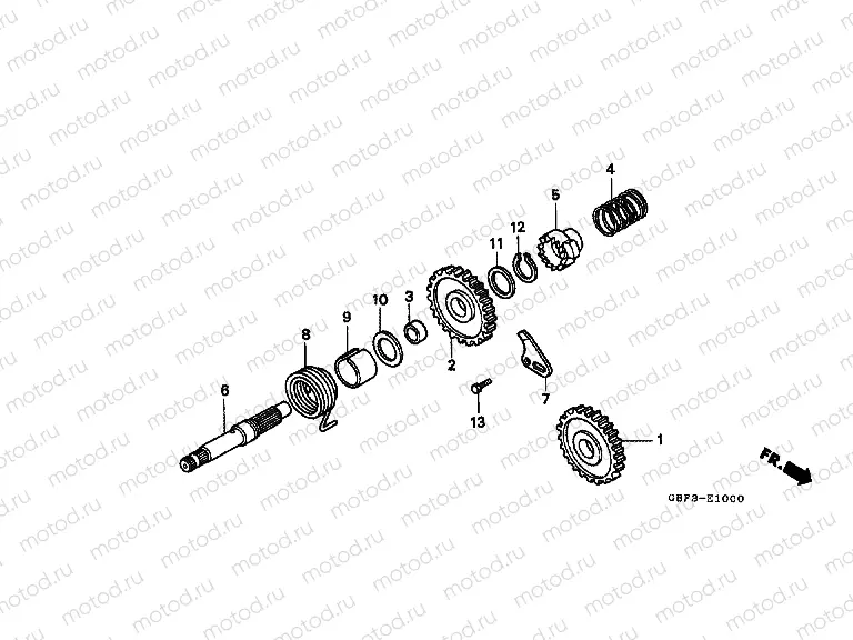 E-10 DRIVE SHAFT AXLE