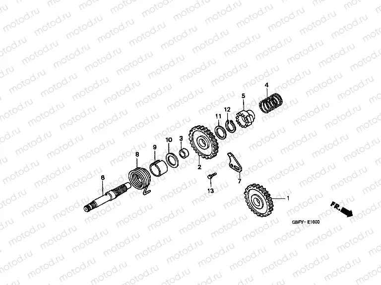 E-10 DRIVE SHAFT AXLE