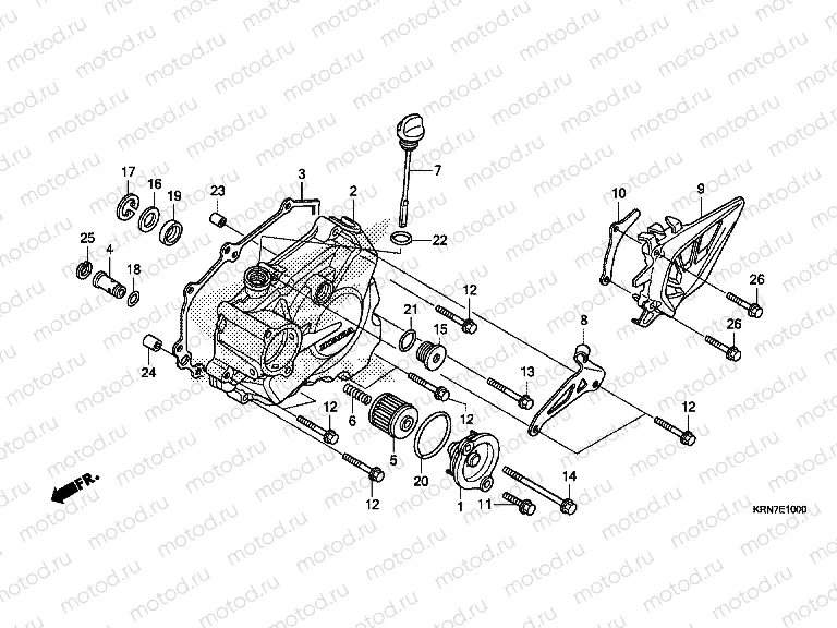 E-10 L. CRANKCASE COVER