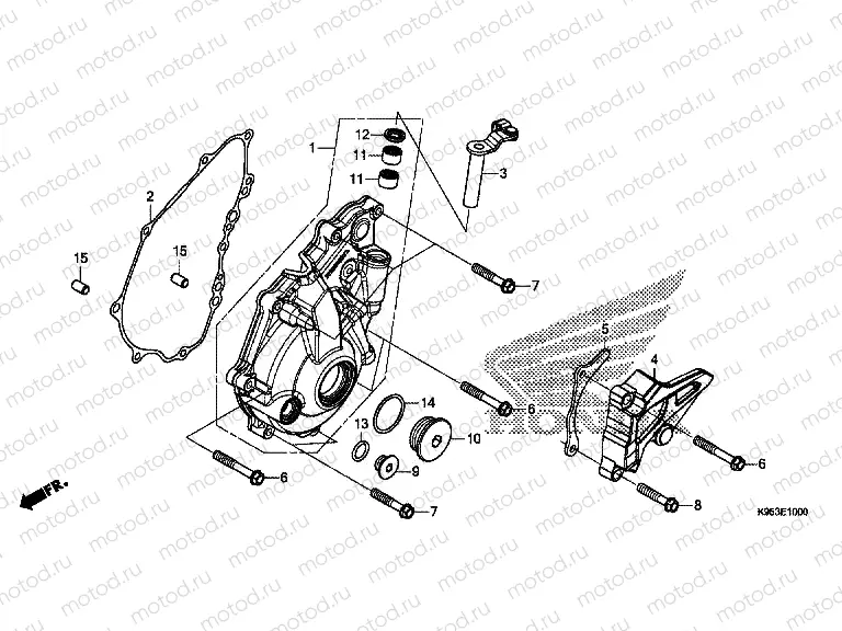 E-10 LEFT CRANKCASE COVER