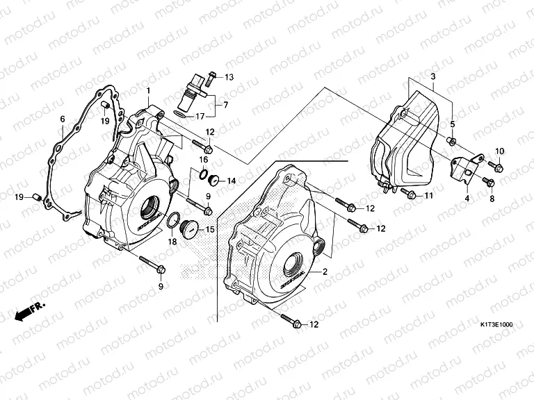 E-10 LEFT CRANKCASE COVER