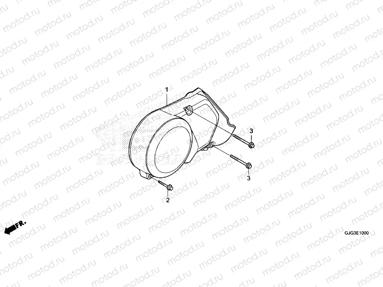 E-10 LEFT CRANKCASE COVER