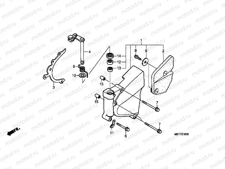 E-10 LEFT CRANKSHAFT COVER