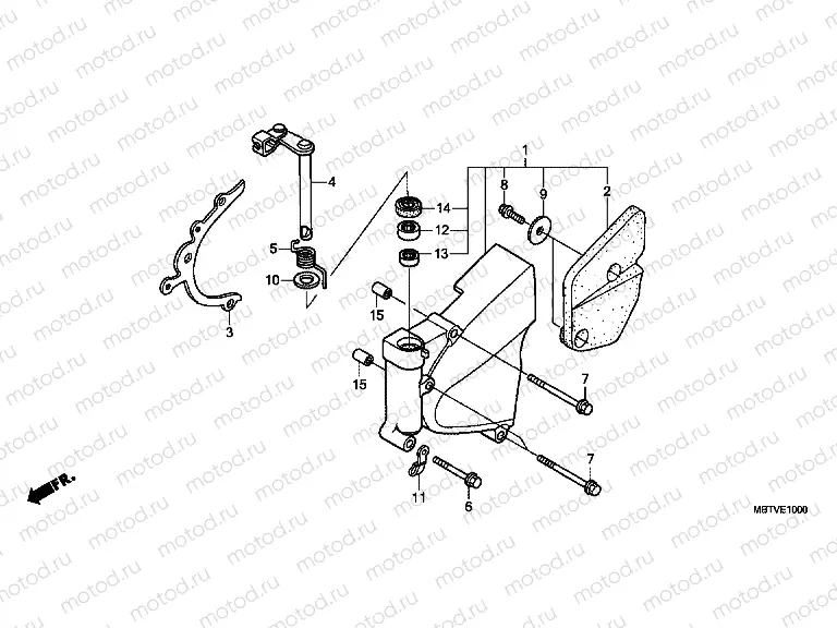 E-10 LEFT CRANKSHAFT COVER