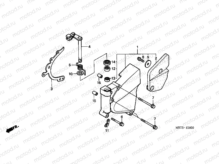 E-10 LEFT REAR CRANKSHAFT COVER