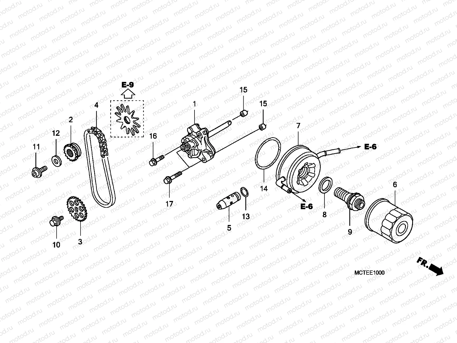 E-10 OIL PUMP