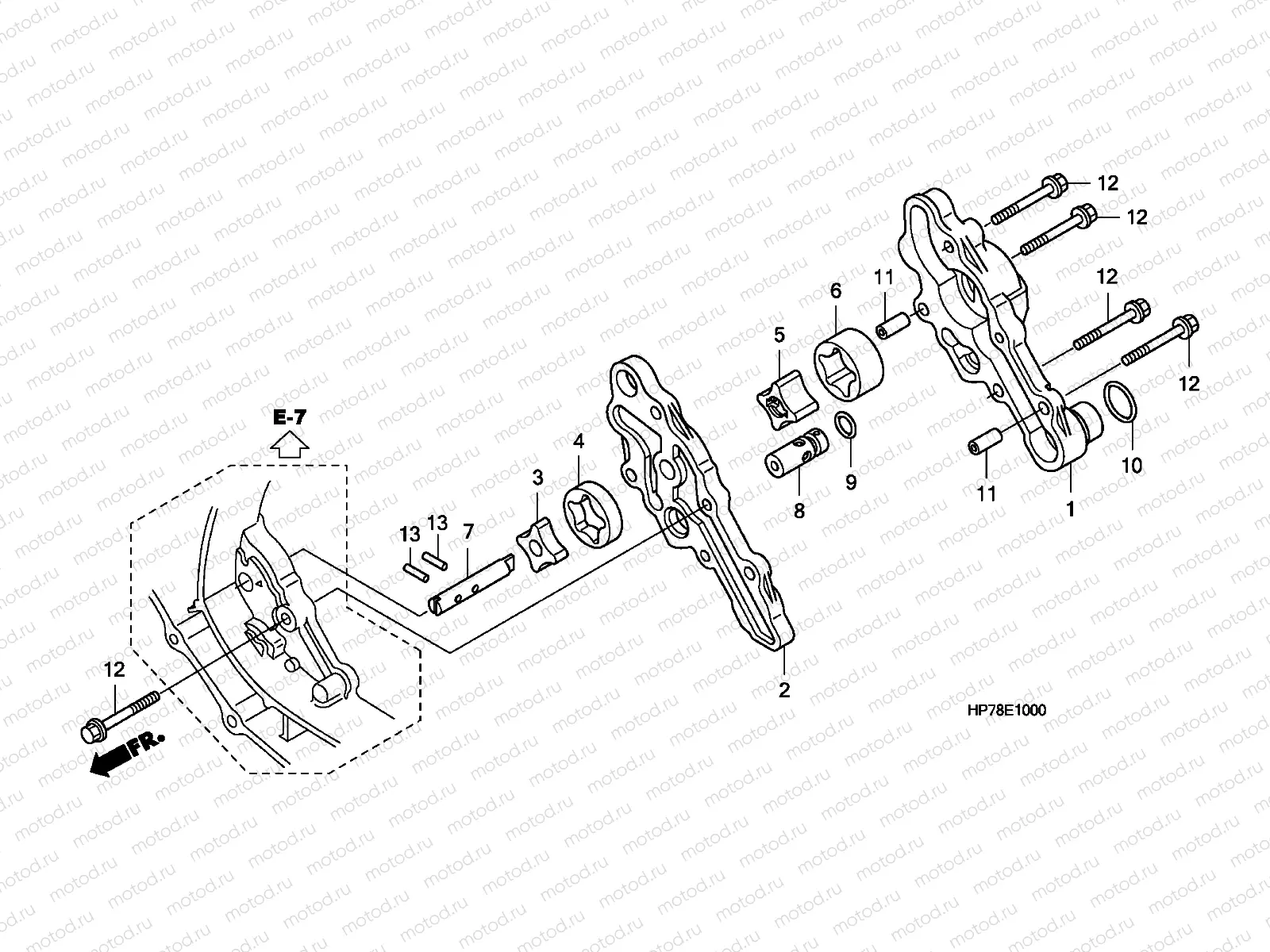E-10 OIL PUMP