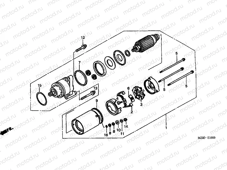 E-10 STARTER ENGINE