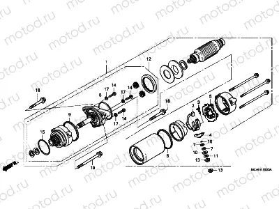 E-10 STARTER MOTOR