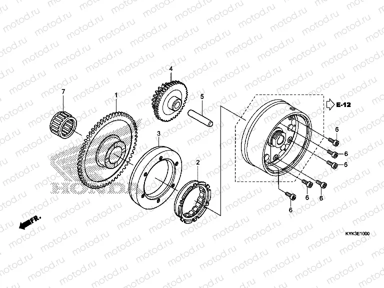 E-10 STARTING CLUTCH