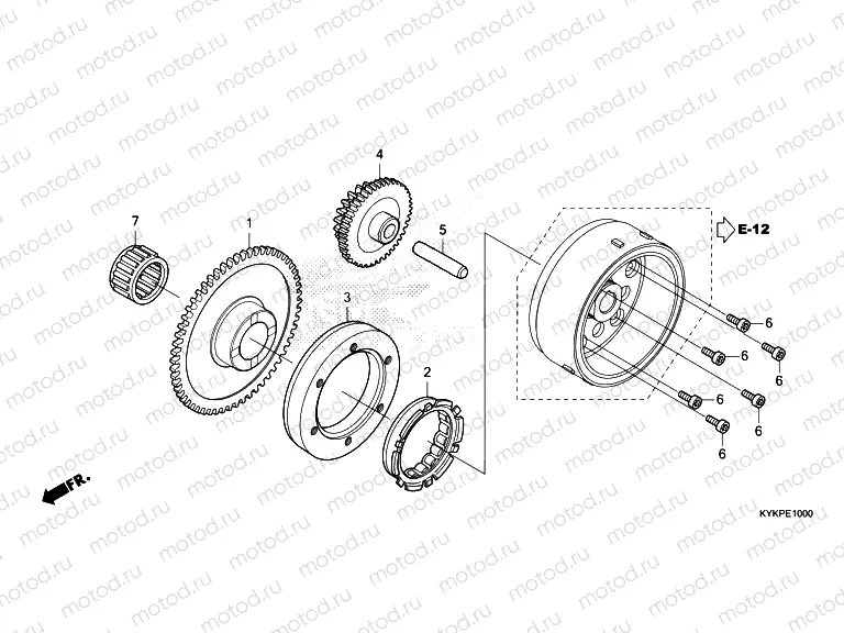 E-10 STARTING CLUTCH