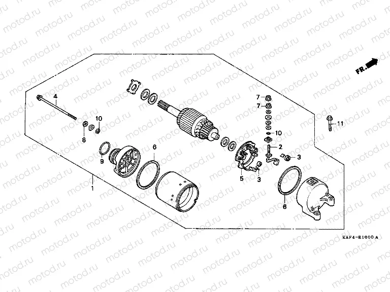 E-10 STARTING MOTOR