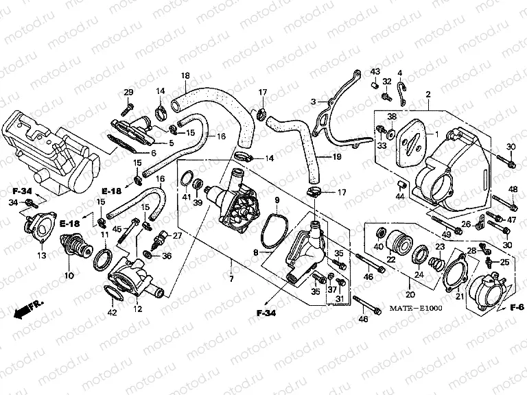 E-10 WATER PUMP