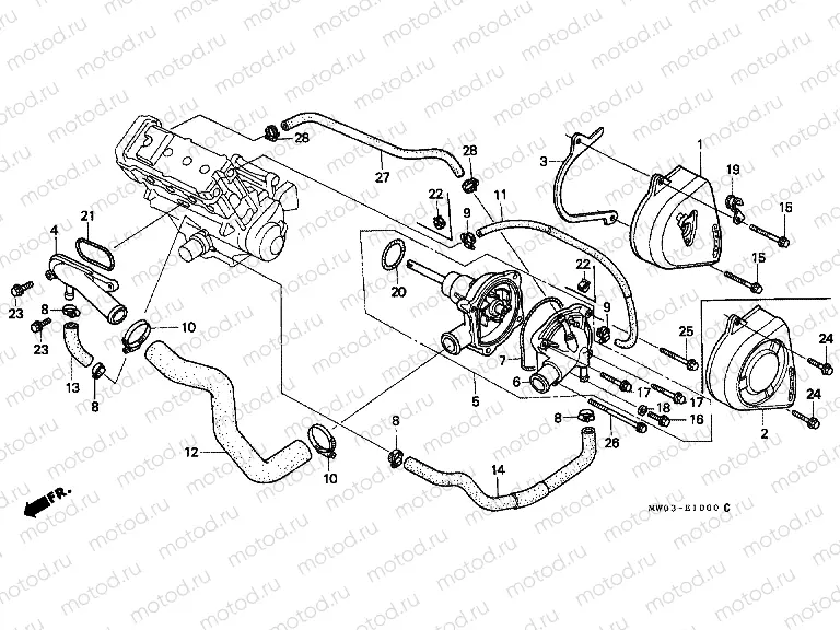 E-10 WATER PUMP