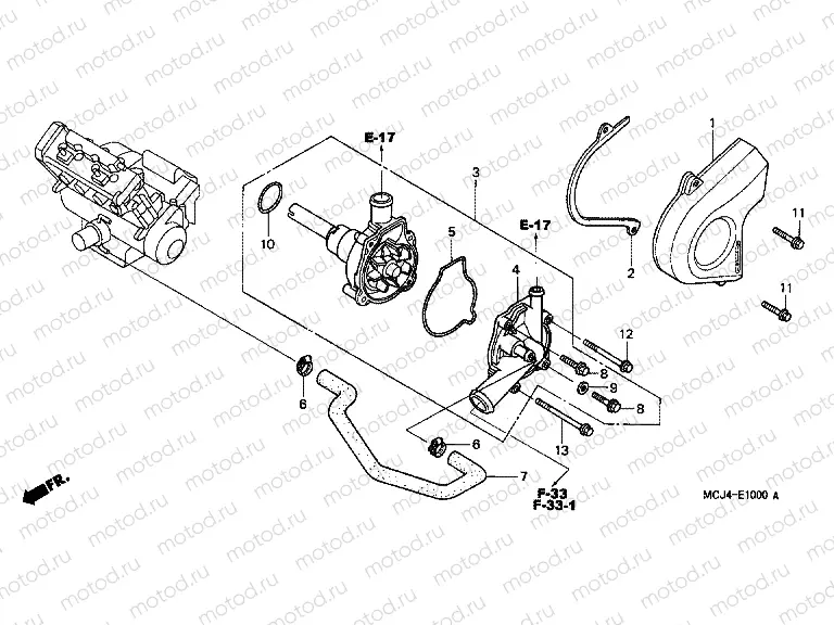 E-10 WATER PUMP