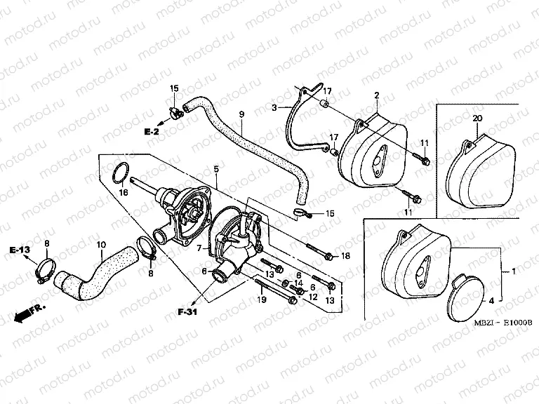 E-10 WATER PUMP
