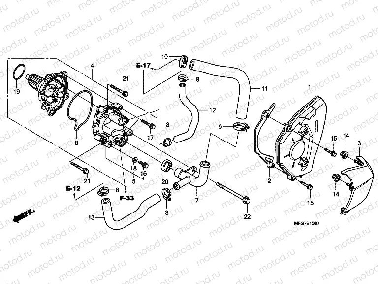 E-10 WATER PUMP