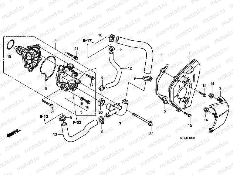 E-10 WATER PUMP