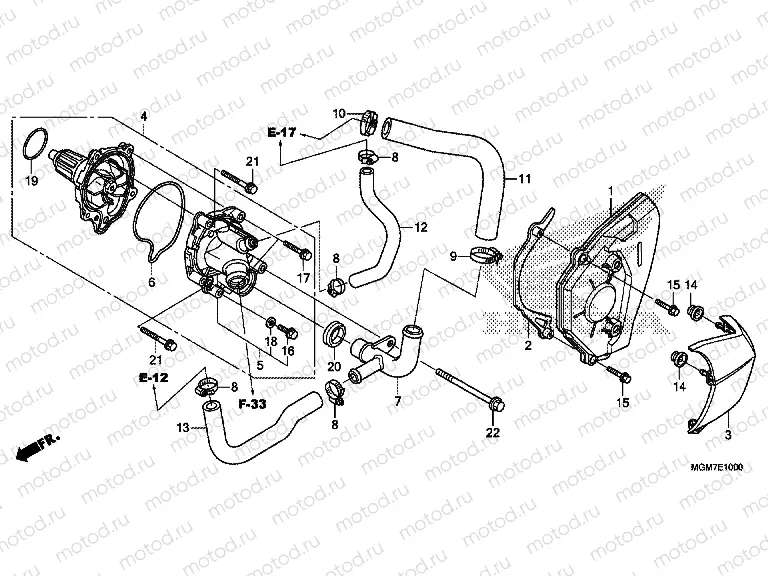 E-10 WATER PUMP