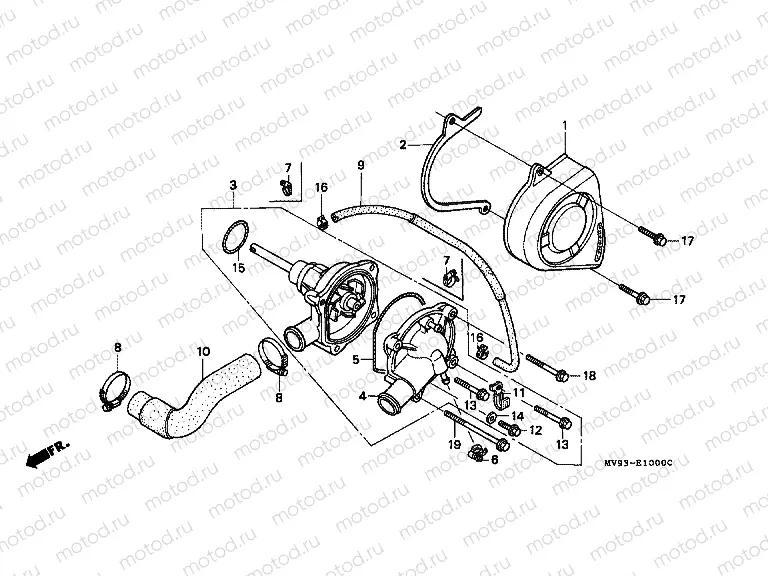 E-10 WATER PUMP