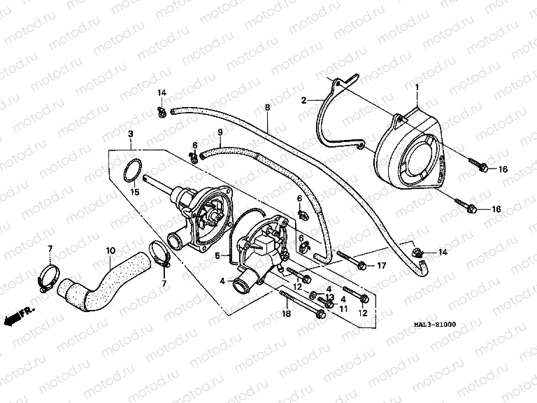 E-10 WATER PUMP