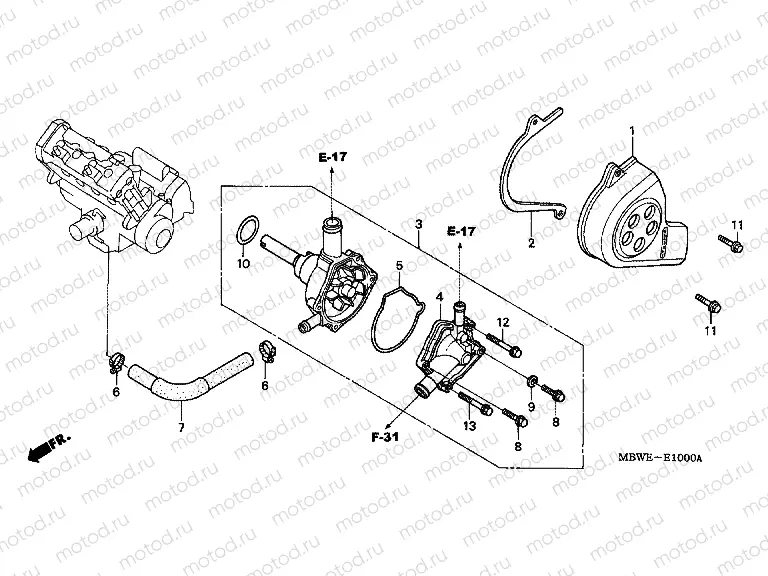 E-10 WATER PUMP
