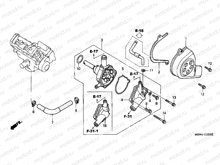 E-10 WATER PUMP