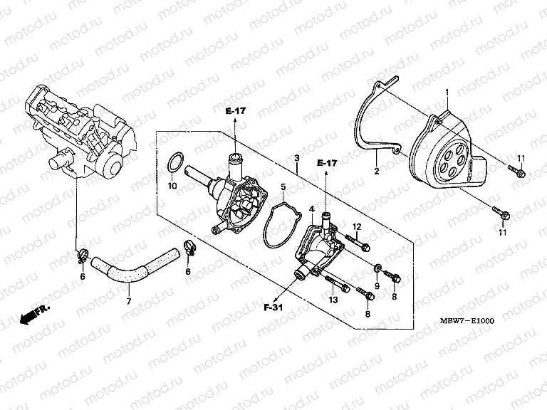 E-10 WATER PUMP