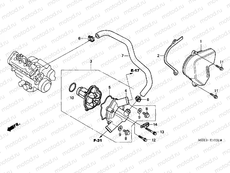 E-10 WATER PUMP