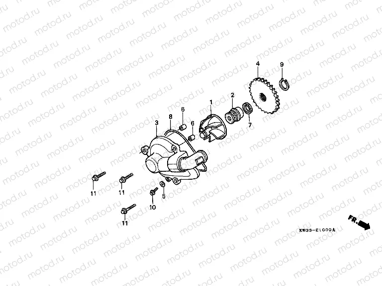 E-10 WATER PUMP