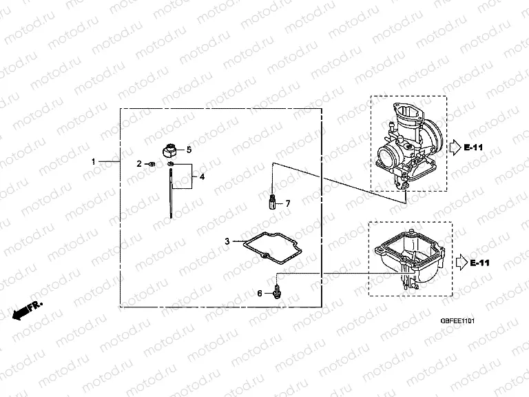 E-11-1 CARBURETOR O.P. STOCK