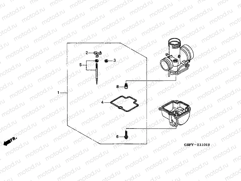 E-11-1 CARBURETOR OPTIONAL PARTS KIT