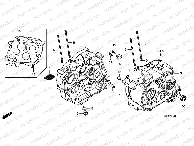 E-11-1 CRANKSHAFT (CRF100F)