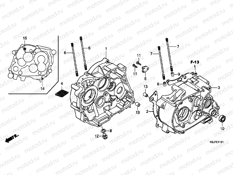 E-11-1 CRANKSHAFT (CRF100F)