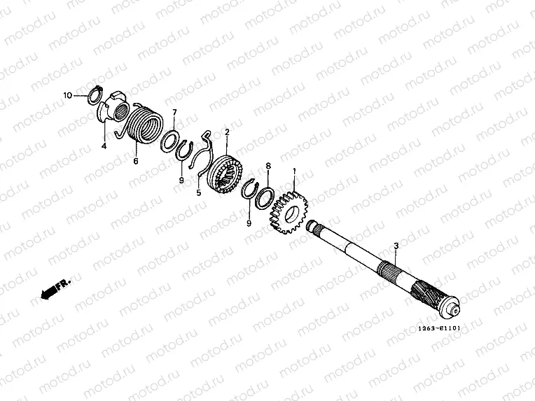E-11-1 DRIVE SHAFT SHAFT (ST70L)