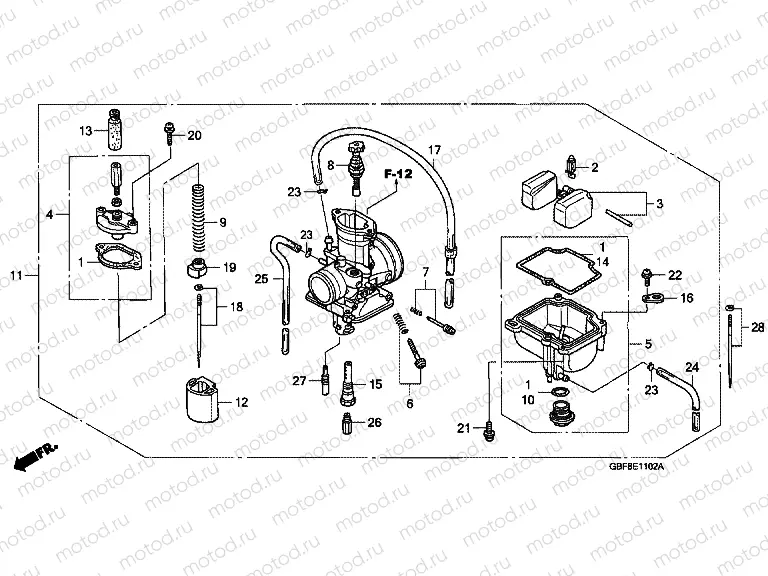 E-11-2 CARBURETOR (CR85R5.6 / RB5.6)