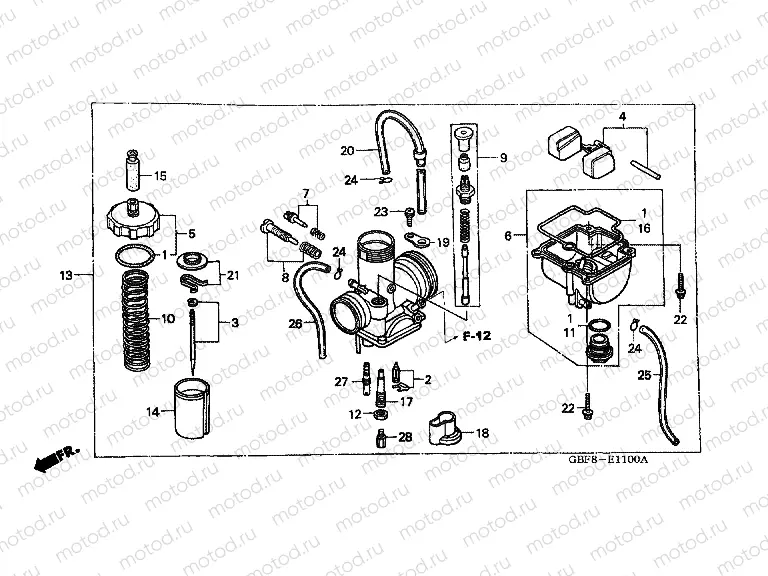 E-11 CARBURETOR (CR85R3,4 / RB3,4)