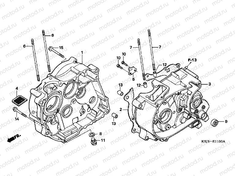 E-11 CRANKSHAFT (CRF80F)