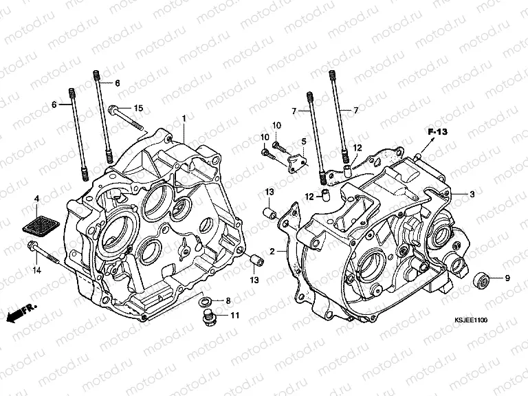 E-11 CRANKSHAFT (CRF80F)