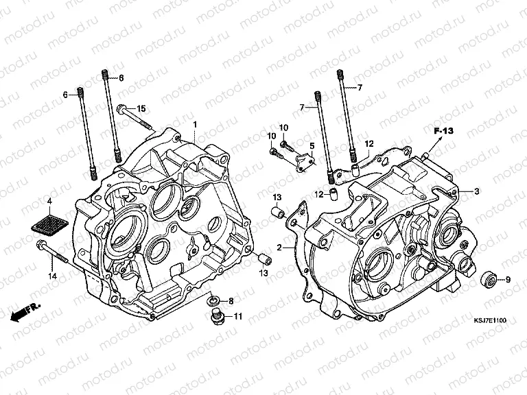 E-11 CRANKSHAFT (CRF80F)