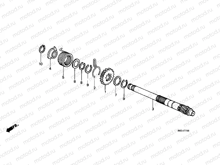 E-11 DRIVE SHAFT AXLE