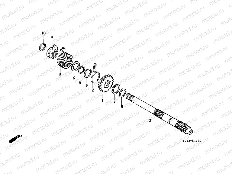 E-11 DRIVE SHAFT SHAFT (ST50C / J / K / L / ST70C / K)
