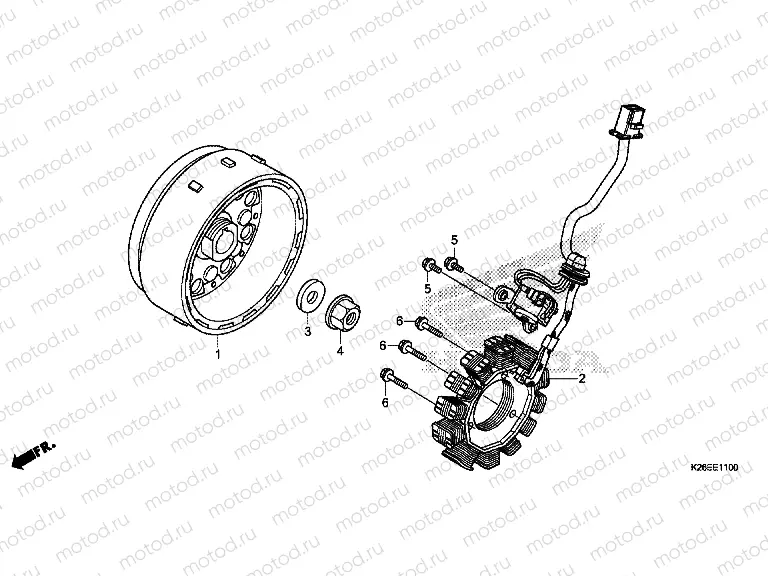 E-11 GENERATOR / FLYWHEEL