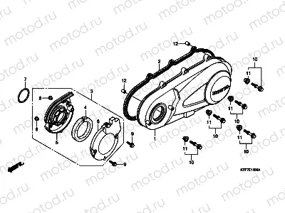 E-11 LEFT CRANKCASE COVER