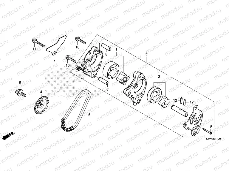 E-11 OIL PUMP