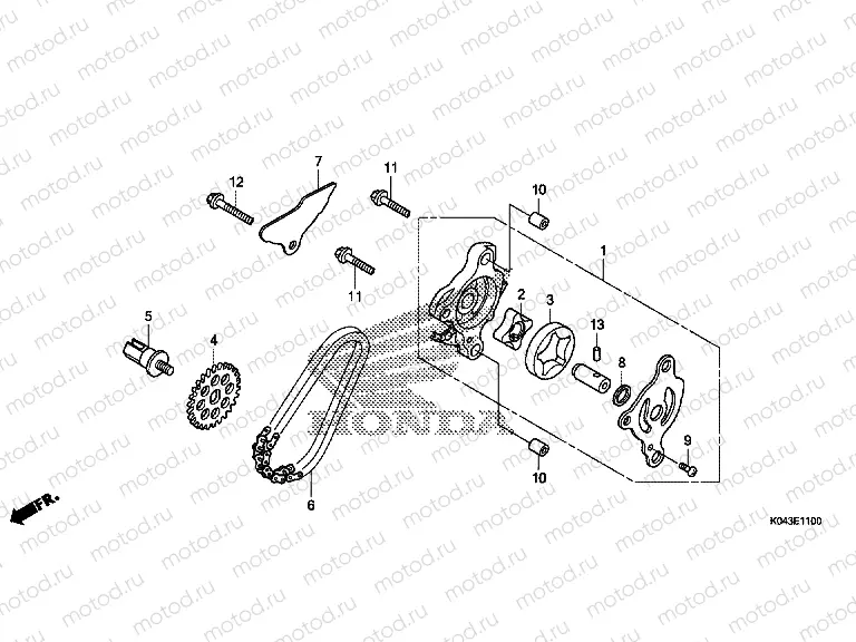 E-11 OIL PUMP