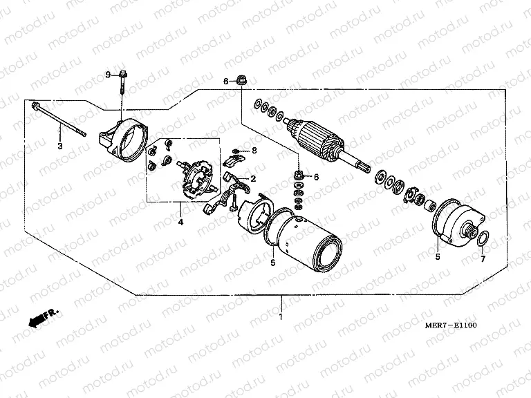E-11 STARTER ENGINE (CBF600S6 / SA6 / N6 / NA6)