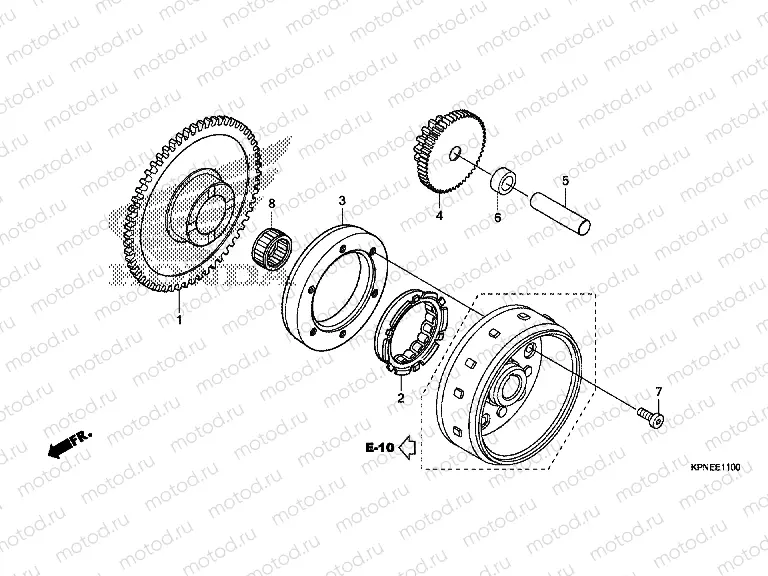 E-11 STARTING GEAR